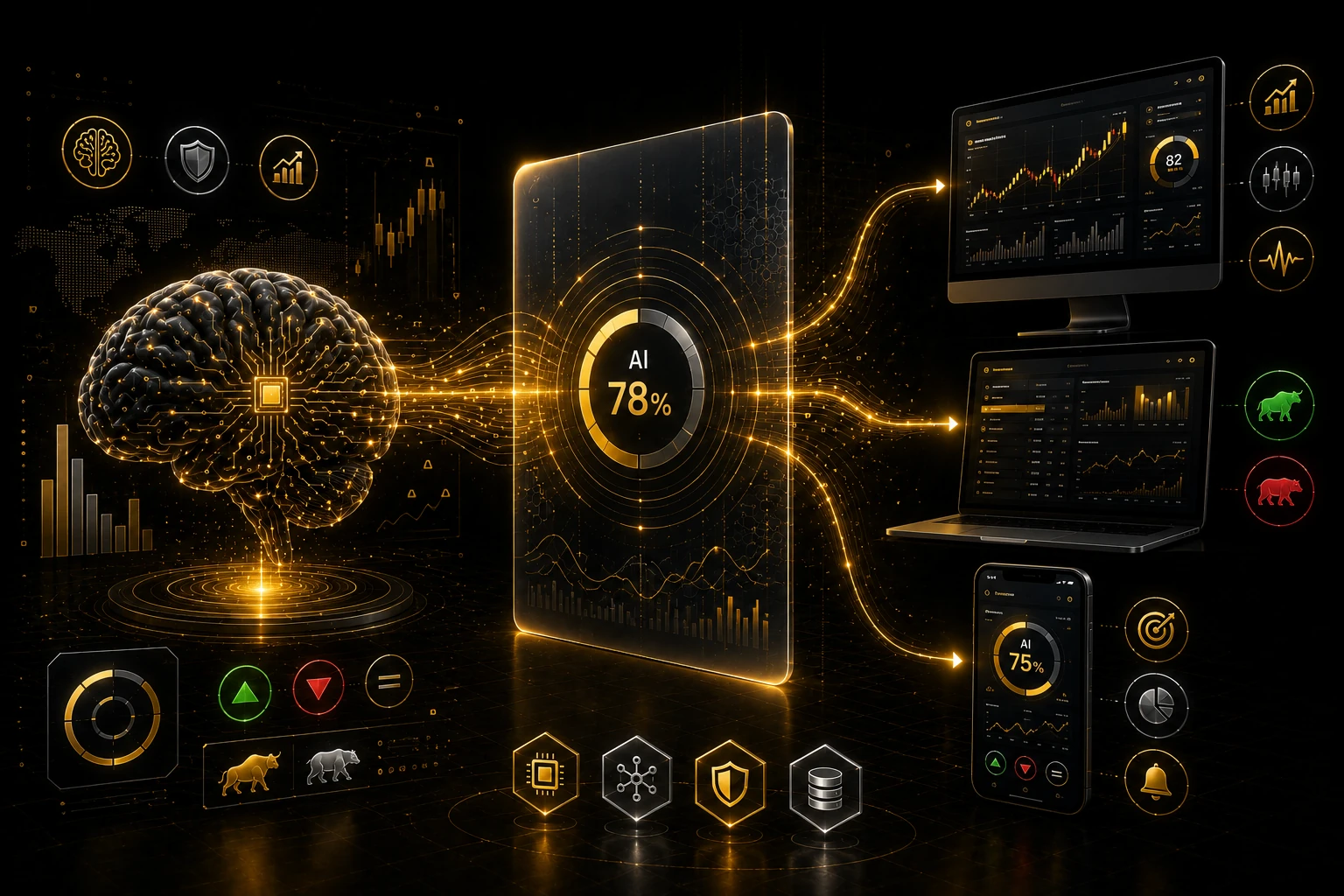 Smart Tradoo product suite connected to Smart AI Brain